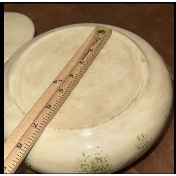Vintage Hand-Painted Vegetable Motif Ceramic Soup Tureen With Lid - Picture 7 of 9